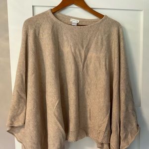 Garnet Hill lightweight cashmeres poncho